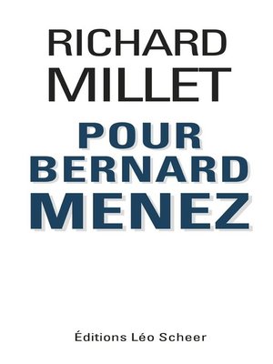 cover image of Pour Bernard Menez